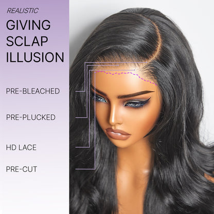 Zotmond All-Day Comfort™ Wig PartingMax Glueless 7x6 Closure HD Lace Loose Body Wave Long Wig Pre-Cut Lace