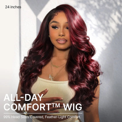 Zotmond All-Day Comfort™ Wig PartingMax Glueless 7x6 Closure HD Lace Loose Body Wave Long Wig Pre-Cut Lace