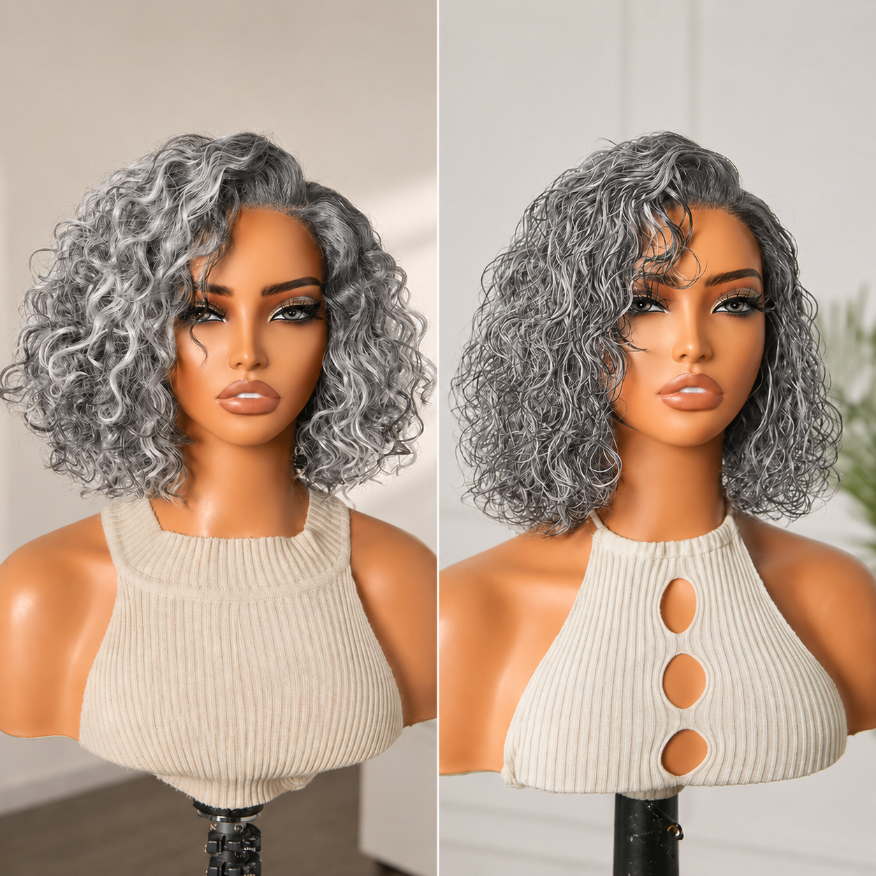 🔥🔥Ready-to-Wear Glueless Curly Bob Wig